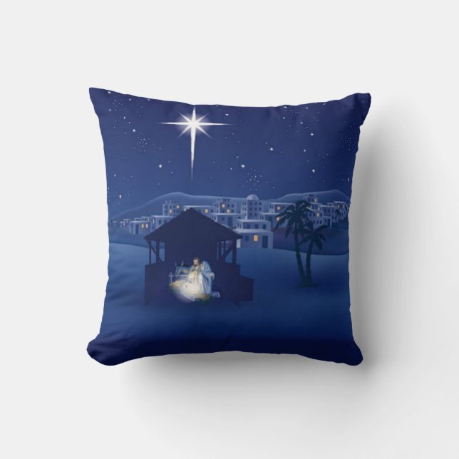 Nativity Throw Pillow (Front)