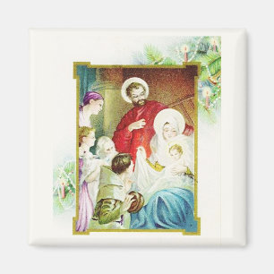 Nativity Vintage Magnet
