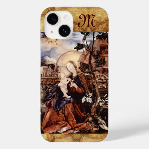NATIVITY,WHITE LILLES,MAGIC OF CHRISTMAS Monogram Case-Mate iPhone 14 Case