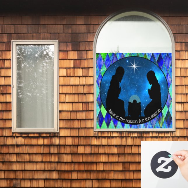 Nativity Window Cling (Home Window)