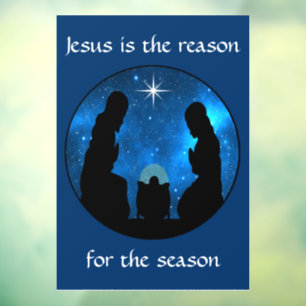 Nativity Window Cling