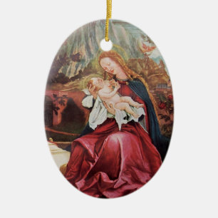 NATIVITY WITH ANGELS - MAGIC OF CHRISTMAS CERAMIC TREE DECORATION