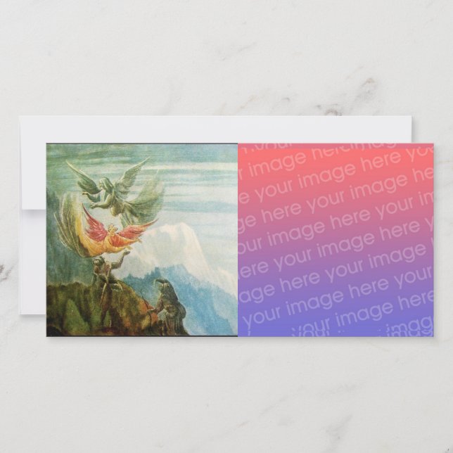 NATIVITY WITH ANGELS - MAGIC OF CHRISTMAS Digital Holiday Card (Front)