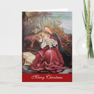 NATIVITY WITH ANGELS - MAGIC OF CHRISTMAS HOLIDAY CARD