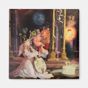 NATIVITY WITH ANGELS - MAGIC OF CHRISTMAS MAGNET