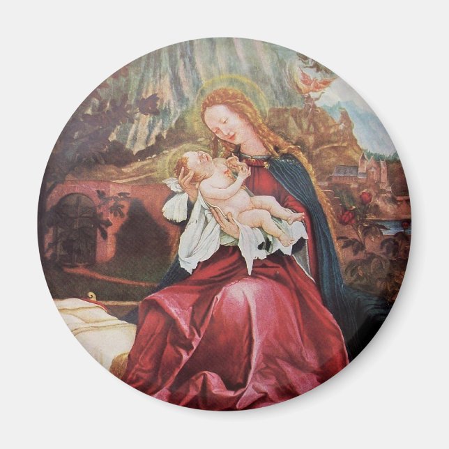 NATIVITY WITH ANGELS - MAGIC OF CHRISTMAS MAGNET (Front)