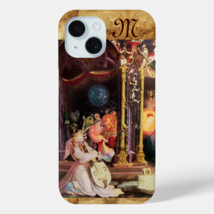 NATIVITY WITH ANGELS - MAGIC OF CHRISTMAS monogram iPhone 15 Case