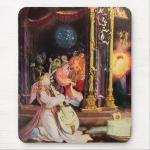 NATIVITY WITH ANGELS - MAGIC OF CHRISTMAS MOUSE MAT