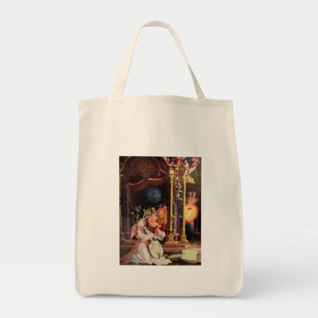 NATIVITY WITH ANGELS - MAGIC OF CHRISTMAS TOTE BAG (Front)