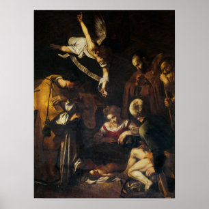Nativity with Saint Francis and Saint Lawrence Poster