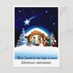 Nativity with the Holy Family Postcard