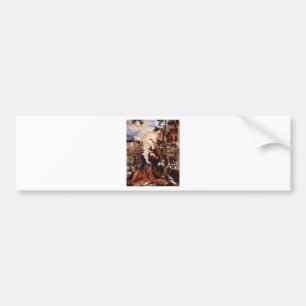 NATIVITY WITH WHITE LILLES - MAGIC OF CHRISTMAS BUMPER STICKER