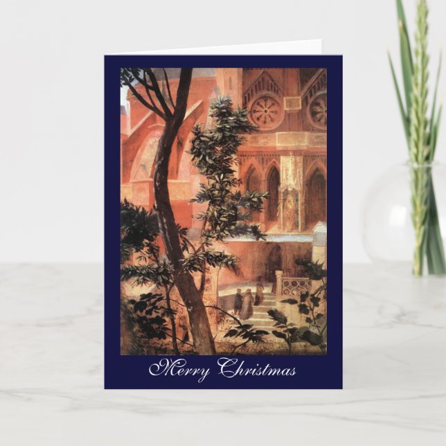 NATIVITY WITH WHITE LILLES - MAGIC OF CHRISTMAS HOLIDAY CARD (Front)