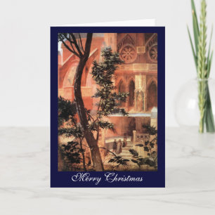 NATIVITY WITH WHITE LILLES - MAGIC OF CHRISTMAS HOLIDAY CARD