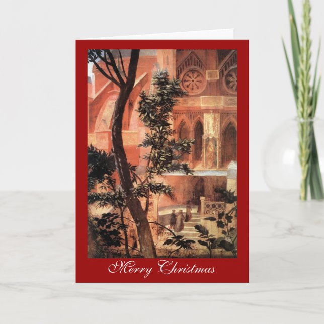 NATIVITY WITH WHITE LILLES - MAGIC OF CHRISTMAS HOLIDAY CARD (Front)