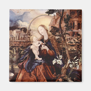 NATIVITY WITH WHITE LILLES - MAGIC OF CHRISTMAS MAGNET