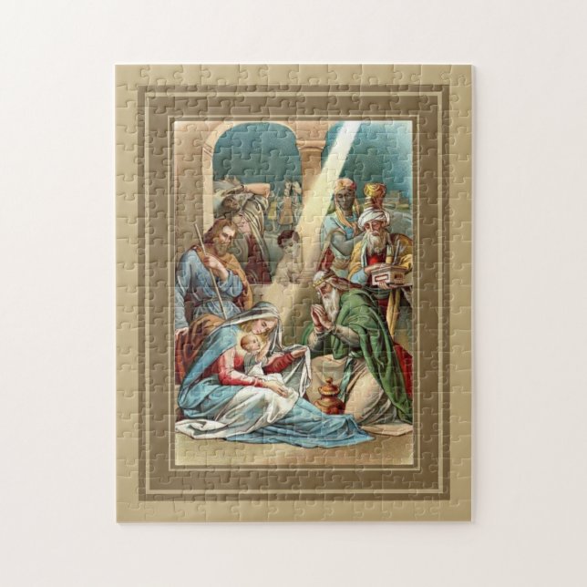Nativity With Wise Men Jigsaw Puzzle (Vertical)