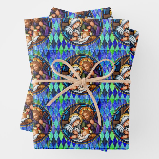 Nativity Wrapping Paper Sheet (In situ)