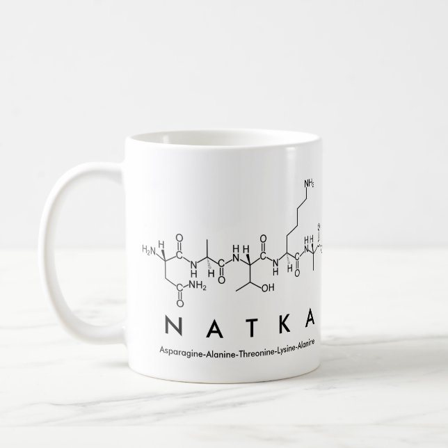 Natka peptide name mug (Left)