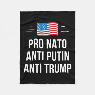 Nato - Anti Putin - Anti Trump - Fleece Blanket