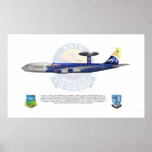 NATO E-3A, 25th Anniversary Markings Poster