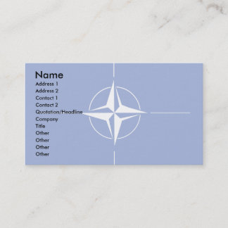 Nato Flag Business Card