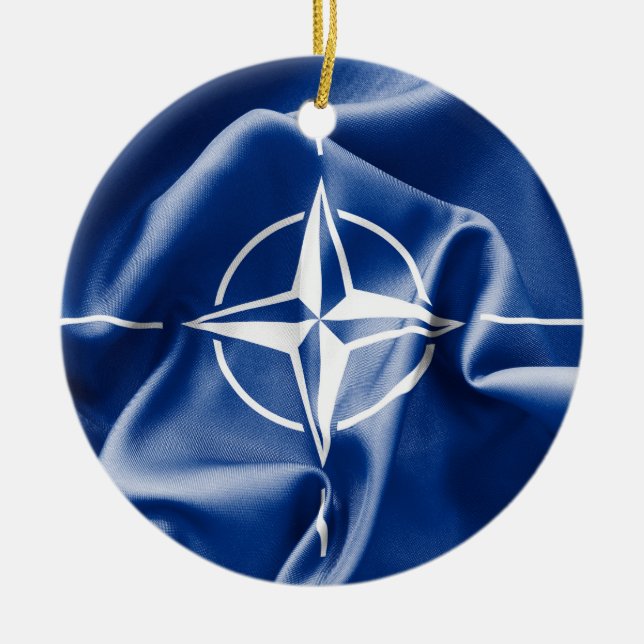 NATO Flag Christmas Ornament (Front)