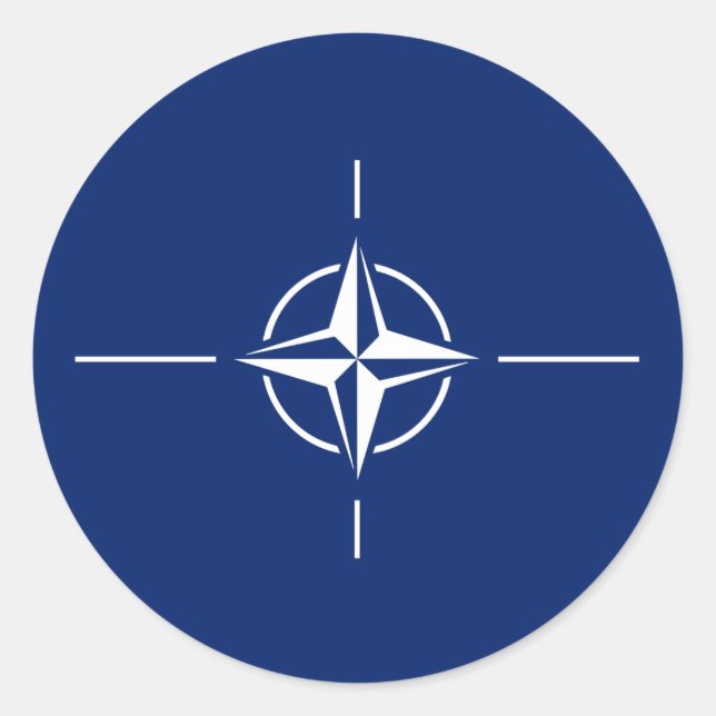 NATO Flag Classic Round Sticker (Front)