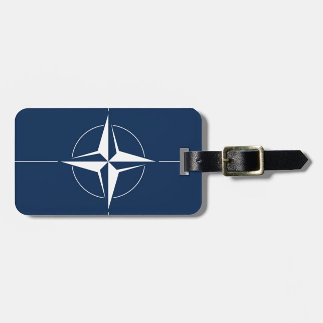 NATO Flag Luggage Tag (Front Horizontal)