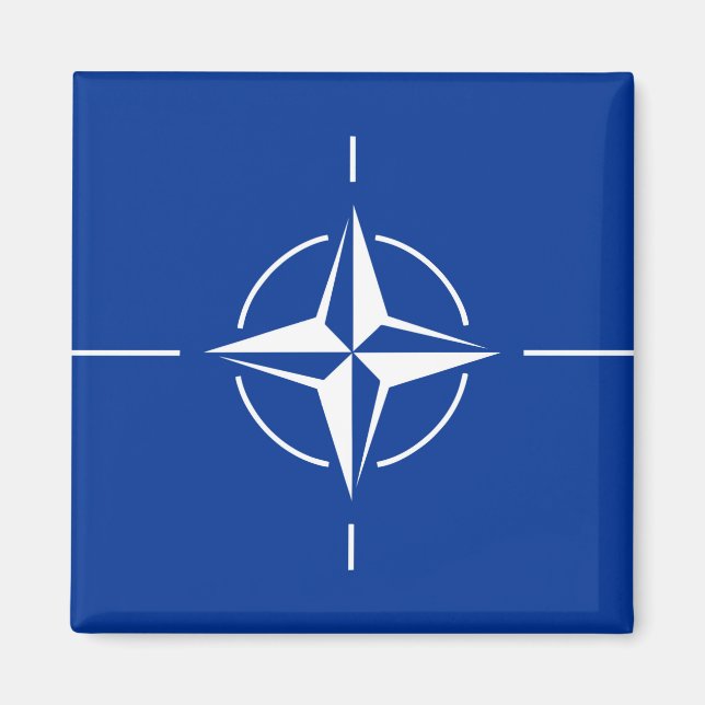 nato flag North Atlantic Treaty Organisation Allia Magnet (Front)