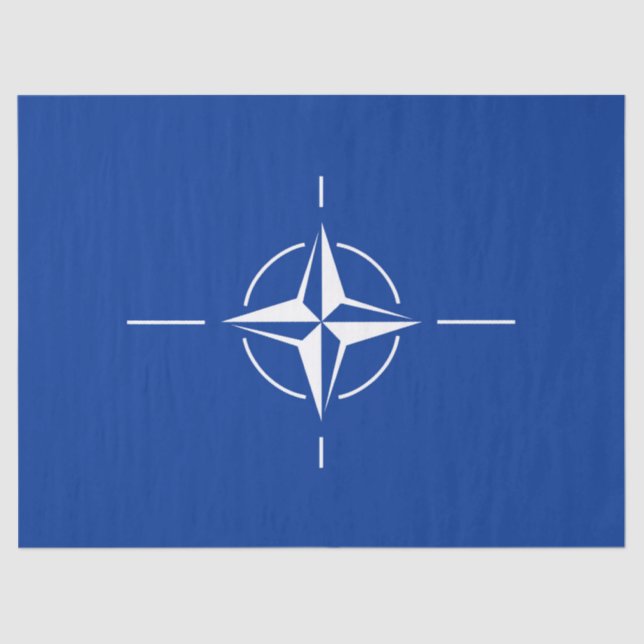 nato flag North Atlantic Treaty Organisation Allia Tissue Paper (Front)