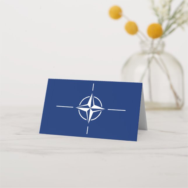 NATO Flag Place Card (Front)