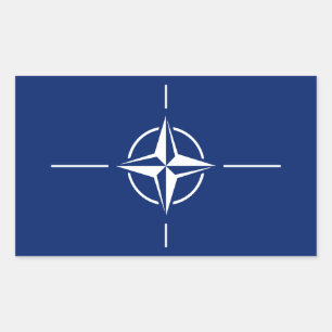 NATO Flag Rectangular Sticker