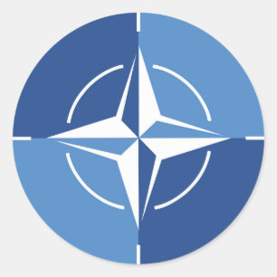 NATO ONAT flag symbol North Atlantic Treaty Organi Classic Round Sticker