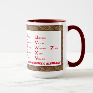 NATO Phonetic Alphabet Mug