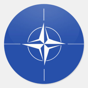 Nato quality Flag Circle Classic Round Sticker