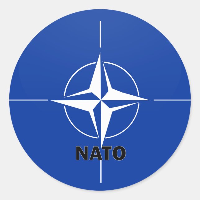Nato Roundel quality Flag Classic Round Sticker (Front)
