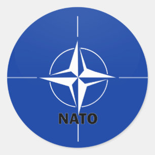 Nato Roundel quality Flag Classic Round Sticker