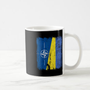 Nato Ukraine Half Flag Otan Ukrainian Heritage Coffee Mug