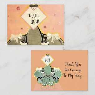 Natosha, The Elephant Speller Thank You  Enclosure Card