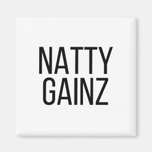Natty Gainz Steroid Free Gym And Bodybuilding T Sh Magnet