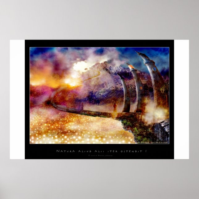 Natura aliud alii iter ostendit - Poster (Front)