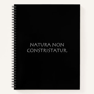 Natura non constristatur notebook