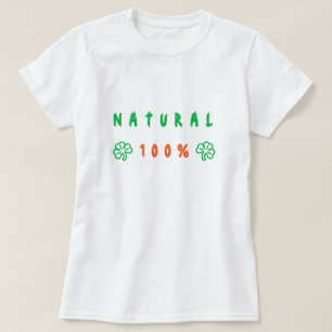 Natural 100% T-Shirt - Text