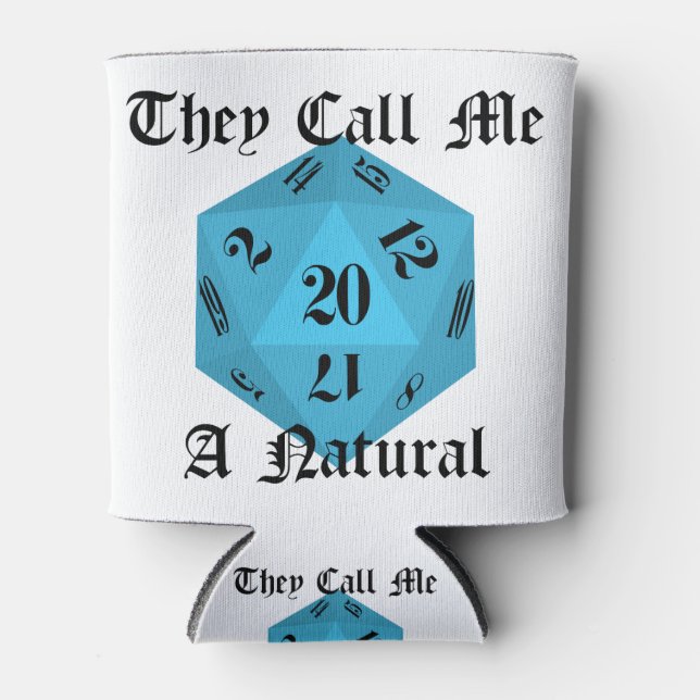 Natural 20 can cooler (Front)