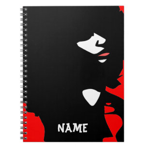 Natural afro chick illustration notebook