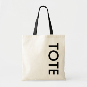 NATURAL AND BLACK TOTE BAG