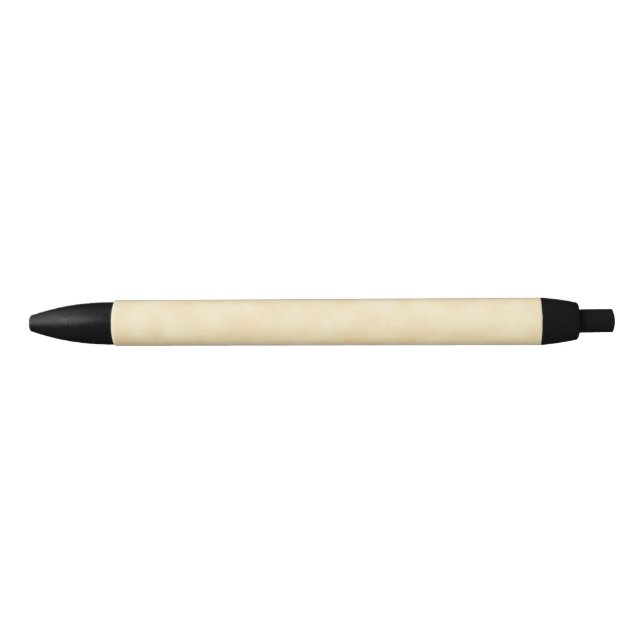 Natural Antique Parchment Paper Look Black Ink Pen (Front)