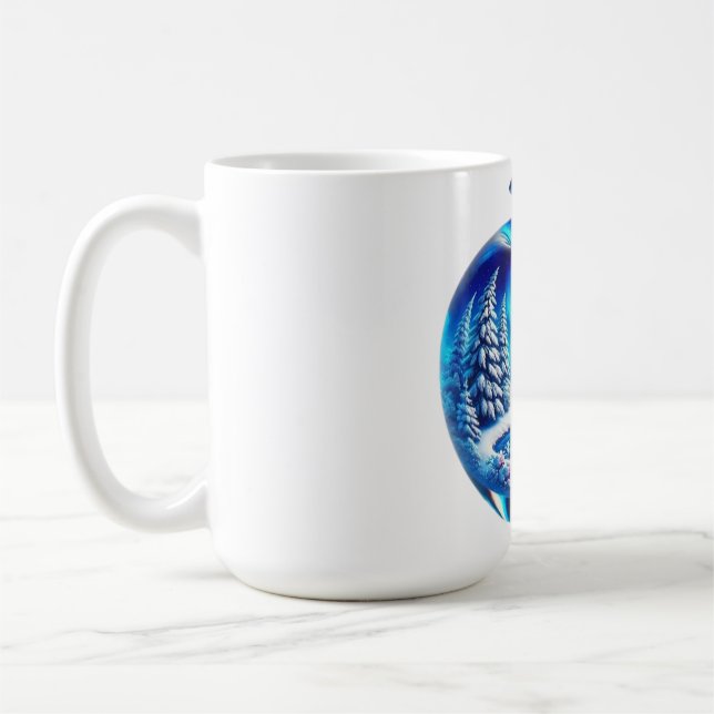 Natural Apple Design Mark Coffee Mug (Left)
