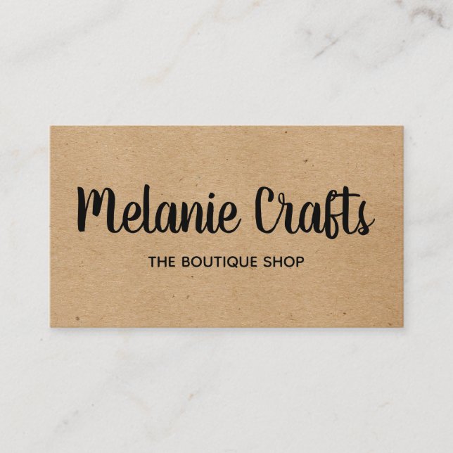 Natural | Arts and Crafts Business Card (Front)